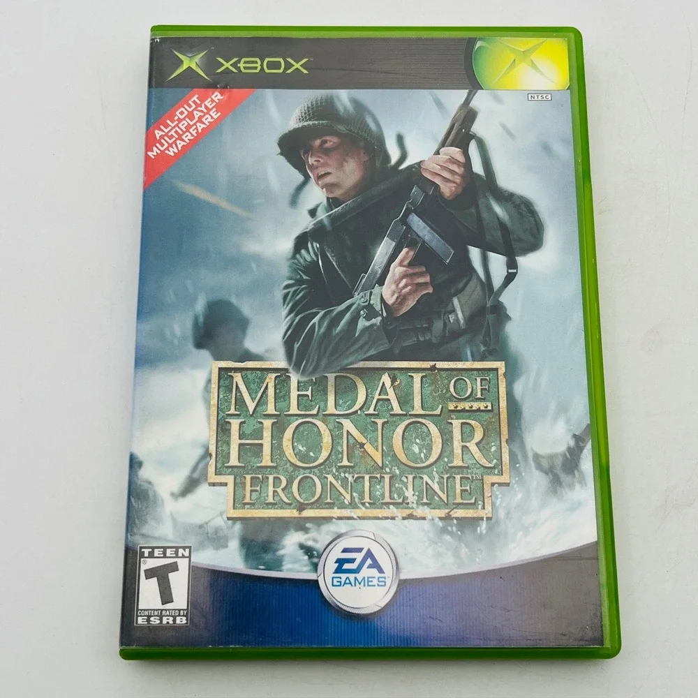 Medal of Honor Frontline Original Xbox Game EA Games WWII Shooter CIB NTSC‎